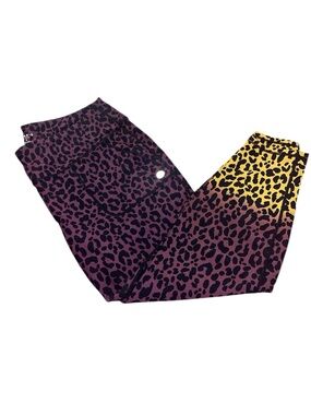 Torrid Leopard Print Leggings - Purple & Yellow